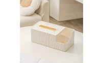 Tissue Box with Side Compartment Multifunctional Tissue Box Cover with Organizer Practical Stylish for Desk, Vanity