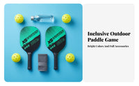 Pickleball Paddle Set Lightweight Design Pickleball Game Set Sports Equipment Sturdy Large Sweet Area for Adults, Outdoor Play