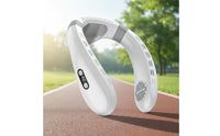 Cool and Warm Wearable Neck Fan Cordless Personal Air Cooler Memory Function for Travel