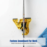 Snowboard Tuning Bracket, Clamp for Board Maintenance, Soft Plastic, Secure Support for Repairs