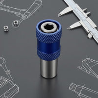Hex Shank Chuck Adapter Knurled Grip Drill-to-Hex Adapter Power Tool Part Metal Cylindrical