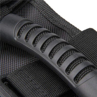 Black Car Roof Grab Handle Woven Textile Interior Grab Handle Textured Grip Finger Grooves