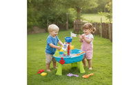 Pirate Ship Sand and Water Table Playset Sensory Pirate Ship Water Table Interactive for Young Children, Kids, Outdoor, Backyard, Sandbox