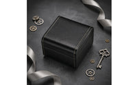 PU Leather Watch Box Inner Pillow Flip-Flip-Lid Watch Box Hinged Lid