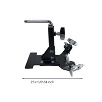 Percussion Cowbell Pedal Mount Holder Adjustable Training Pad Stand with Mounting Arms Portable Hardware for Beginners