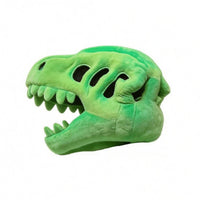 Cuddly Dinosaur Skull Open Jaw Wearable Dinosaur Skull Stitched Eye Openings Costume