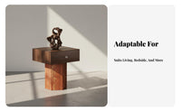 Sofa Side Table Wabi-Sabi design Mushroom-Shaped Storage Table Vintage Look