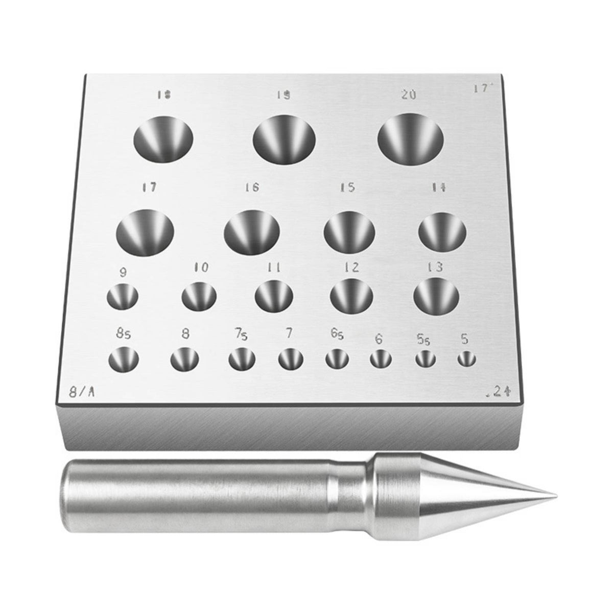 Jewelry Forming Die Set Easy to Use Metal Forming Block Set Polished Finish
