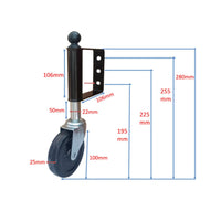 Telescoping Spring-Loaded Gate Caster Heavy-Duty Gate Caster with Spring Long-Lasting Hardware Ergonomic for Homeowners, Farmers