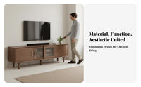 Media Console and Cabinet Set century modernera Modern Design Long Storage Cabinet versatile Combination Television Stand for Homeowners, Families, Bedroom