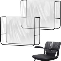 2 Pieces Clear Salon Chair Cover Stain-Resistant Salon Chair Cover