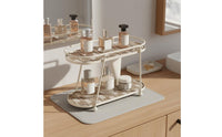 Cosmetic Display Rack Space Saving Vanity Countertop Organizer Versatile Skincare Storage Shelf for Bedroom