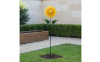Floral Wind Weather Resistant Metal Floral Yard Stake 360° Rotating Metal Garden Stake for Balcony, Patio, Lawn