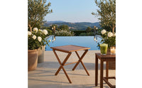 Folding Side Table Space-Saving Square-Shaped Side Table Easy to Move Home Furniture