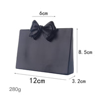 Elegant Design Necklace Display Stand Professional Presentation Bowknot Necklace Display Stand Lightweight Slanted Charm Holder Sturdy for Girls, Shop Counter, Showcase, Dressing Table