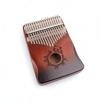 Wooden 17-Key Kalimba Easy to Play Kalimba with Tuning Hammer Comfortable 17-Key Thumb Piano Ergonomic for Hobbyists, Music Practice, Travel
