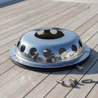 Yacht Ventilation Window Rust Proof Stainless Steel Deck Vent Polished Finish Louvered Air Vent