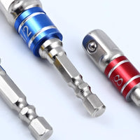 Anti-Drop Steel Ball Hex to Square Adapter Heat-Treated Hex Shank Socket Adapter Rapid-Change Compatible for DIY Users, Workshop