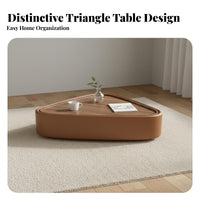 Minimalist Design Rounded Corner Coffee Table Designer Model Hidden Compartment End Table Multi-Functional Living Room Furniture Easy Assembly for Apartment Dwellers, Design Enthusiasts, Homeowners, Small Areas, Home Office, Bedroom, Reception Area