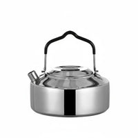 Portable Outdoor Kettle Opening Fire Camping Water Boiling Pot Lightweight Stainless Steel Tea Kettle for Hikers