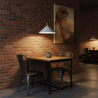 Single Head Chandelier Minimalist Design Cone Pendant Light Retro Nordic Style Ceiling Light for Restaurant, Kitchen Island