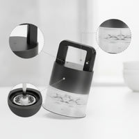 Mess-Messless Cherry Pitter with Container Compact Press Style Cherry Pitter Stainless Steel Stone Remover Food-Grade for Home Cooks