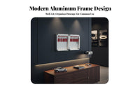 Secure Locking Mechanism Wall-Mounted Key Cabinet Includes Color-Coded Tags Wall-Mounted Key Safe Space-Saving Lock Box Heavy-Duty Construction for Realty Estate Agents, Property Managers, Car Dealership, Reception Desk, Warehouse, Workshop