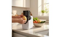 Stainless Steel Electric Vegetable Cutter Detachable Electric Vegetable Slicing Tool Countertop Shredder Removable for Meal Prep