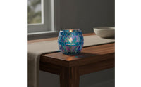 Mosaic Glass Candle Holder Table Centerpiece Mosaic Candle Holder Romantic Home Decor Decoration for DIY Enthusiasts, Spa
