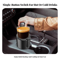 Car Cup Chiller and Heater Quick Temperature Control Car Beverage Chiller and Warmer 2-in-1 Vehicle Beverage Holder