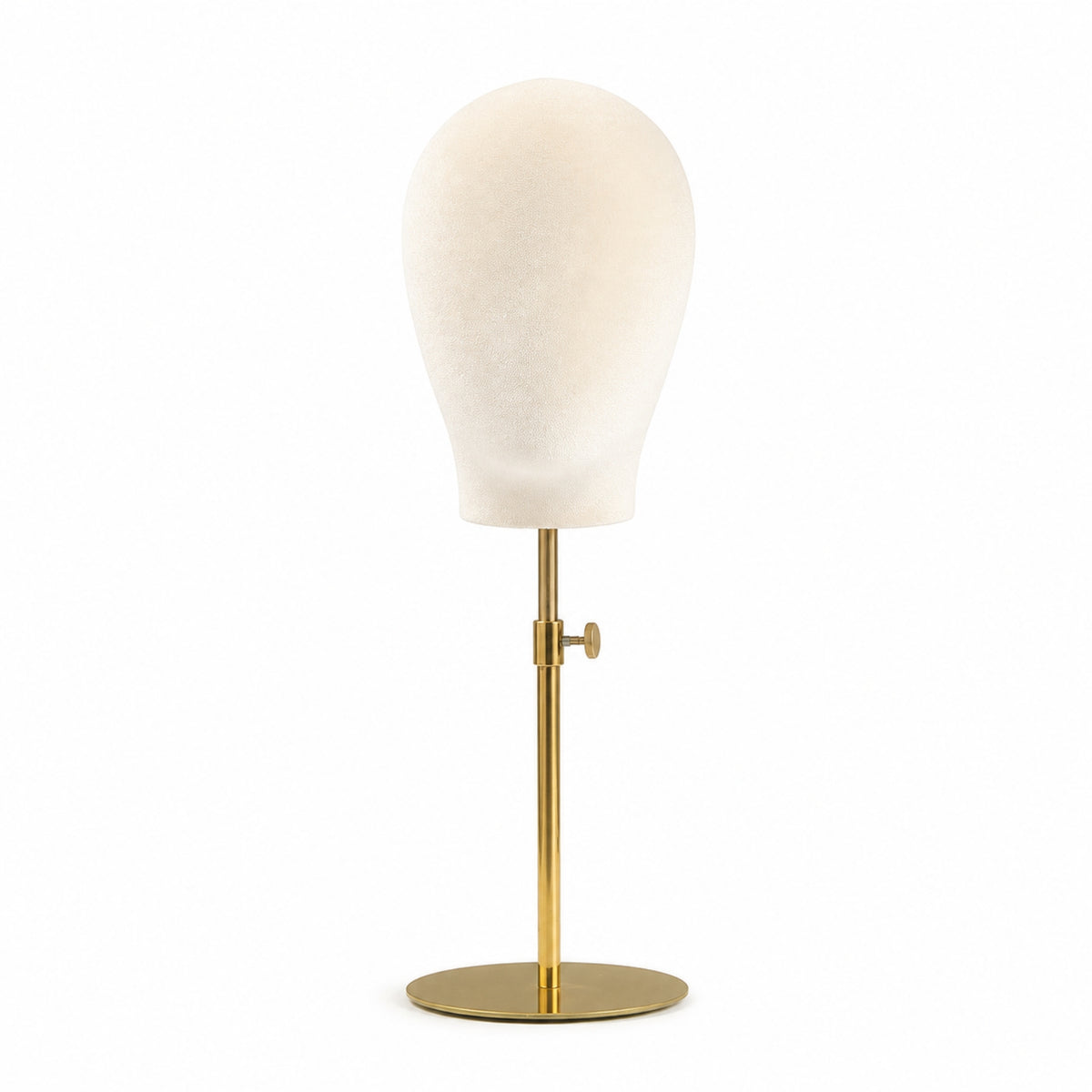 Mannequin Head Stand Stable Hat Display with Velvet Head Hairpiece Stand with Metal Base Elegant Long-Lasting for Retailers