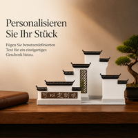 Chinese Style 3D Printed Ancient Architecture Micro Landscape Ornament for Aquariums and Bonsai