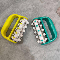 Metal Rods U-Shaped Massage Roller Hand-Operated Handheld Massage Roller Lightweight Self Care Tool Multipurpose for Legs, Back, Shoulders, Waist