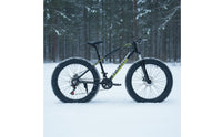 Wide-Tire Bike Double Disc Brakes Winter Terrain Bike Multi-Speed Multi-Terrain Bike for Rough Terrain