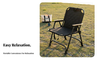 Foldable Folding Camping Chair Quick Setup Folding Camp Chair No Assembly Required Portable Outdoor Seat Stable Structure for Campers, Picnickers, Travelers, Hiking, Beach, Backyard, Lawn