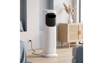 Column Air Chiller Space-Saving Pedestal Fan Electric Floor Fan for Bedroom