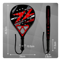 High Rebound Lightweight Training Padel Paddle Aerodynamic Hole Design EVA Integrated Core Beach Tennis Racket Large Optimal Hitting Zone for Beginners, Outdoor