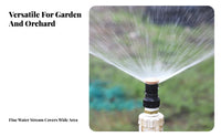 Dust Control Adjustable Atomizing Nozzle Uniform Spraying Adjustable Sprinkler Nozzle Easy Installation for Farmers, Orchard, Farm, Nursery