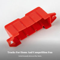 120 Pieces Road Barrier Interlocking Road Barrier Realistic Detail Layout Accessory for Remote-Control Car Tracks