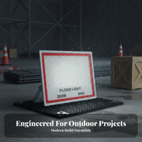 LED Floodlight High Brightness LED Flood Light Weather Resistant Waterproof Exterior Floodlight for Construction Site, Workshop, Warehouse