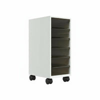 Under-Desk Design Mobile Filing Cabinet Removable Wheels Mobile File Cabinet Sturdy Construction Drawer Unit Large Capacity for Students, Teachers, Crafters, Study Room, Studio, Classroom