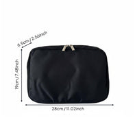 Multi-Eyeglass Travel Case Secure Zipper Closure Sunglasses Organizer Box Soft Lining Portable Eyewear Storage Bag