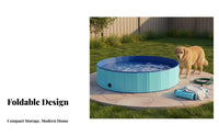 Quick Setup Foldable Pet Bathing Tub Multipurpose Foldable Dog Pool Long-Lasting Collapsible Dog Swimming Pool Leak-Proof for Dogs, Cats, Outdoor, Indoor, Backyard