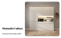 Kitchen Sideboard Cabinet Thickened Board Dining Room Buffet Sturdy Construction Standing Buffet Sideboard for Families, Homeowners, Home, Hallway