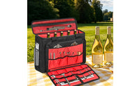 Bartender Travel Bag Multi-Compartment Bartender Kit Bag Structured Bar Tool Organizer for Bartenders