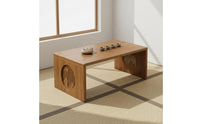 Tatami Coffee Table Space-Saving Tatami Tea Table Multi-Functional Bamboo Low Desk for Students, Bay Window, Bed, Small Areas