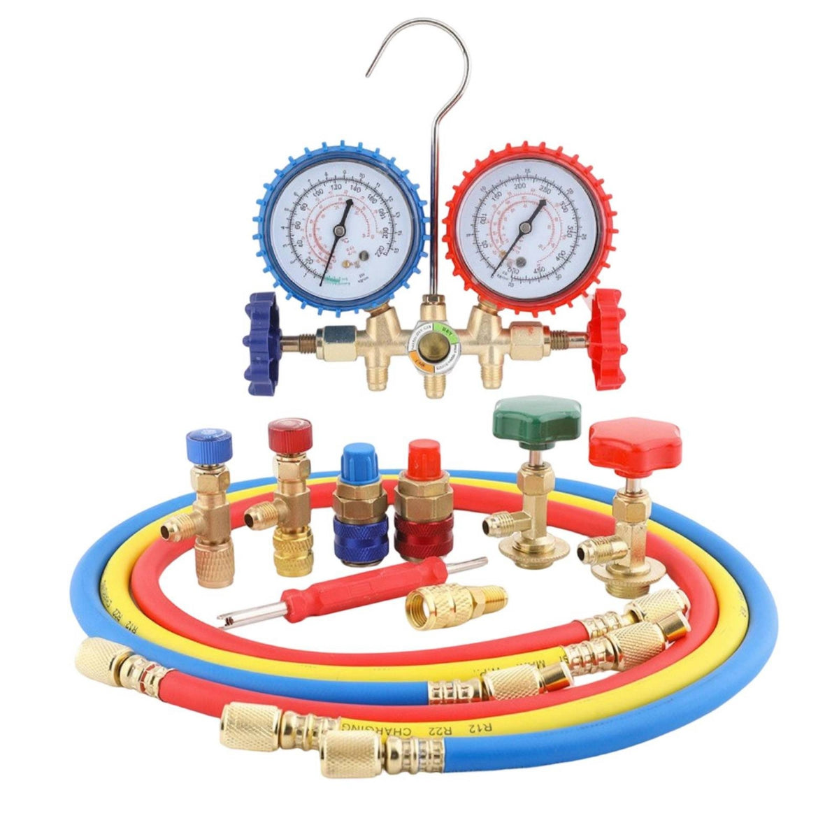 CT-536 Dual Gauge Manifold Set for R134a Refrigerant Charging