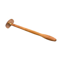 Scraping Plate Long-Handle Gua Sha Tool Flat Head Wood Gua Sha Tool Acupuncture Chart Round Paddle Scraper Easy to Clean