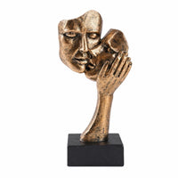 Couple Sculpture Textured Abstract Sculpture Modern Shelf Ornament for Desk
