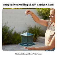 Birds Feeder Rainproof Hanging Birds Feeder Weather Resistant Garden Accessory for Outdoor, Yard, Patio